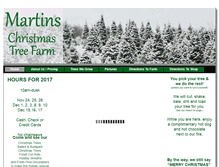 Tablet Screenshot of martinschristmastreefarm.com